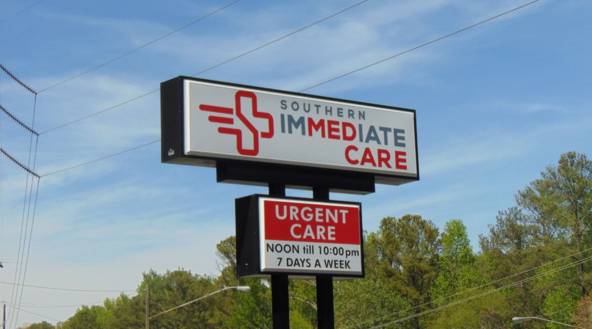 southern immediate care outdoor sign, Grand Opening