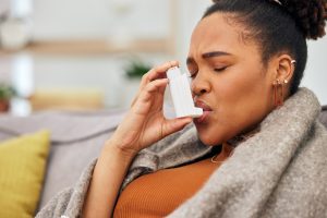 woman with asthma
